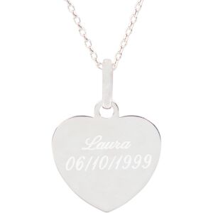 Ocadeau Collier coeur argent grave