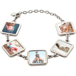 Ocadeau Bracelet 5 pendentif carrés