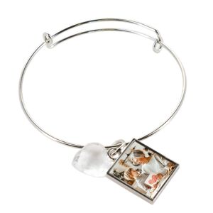 Ocadeau Bracelet carré coeur fantaisie