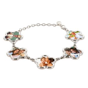 Ocadeau Bracelet fleur personnalisé