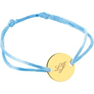 Ocadeau Bracelet petit rond plaqué or cordon bleu