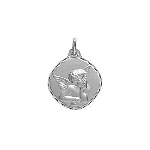 Médaille Ange Raphaël - Or blanc 18ct