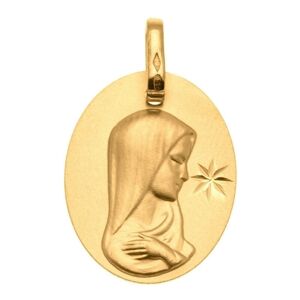 Mon Premier Bijou Médaille Vierge à l’étoile - Or jaune 9ct