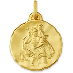 Mon Premier Bijou Medaille Saint- Christophe ronde - Or jaune 9ct