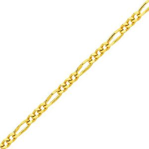 Mon Premier Bijou Bracelet maille cheval alternee triple - Or jaune 18ct