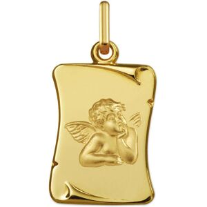 Mon Premier Bijou Medaille Ange parchemin - Or jaune 9ct