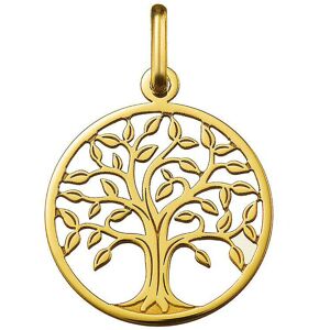 Mon Premier Bijou Medaille Arbre de vie majestueux ajouree - Or jaune 18ct