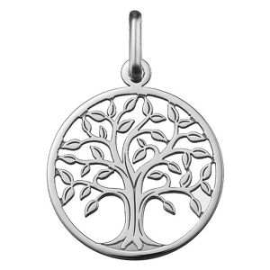 Mon Premier Bijou Médaille Arbre de vie majestueux ajourée - Or blanc 18ct