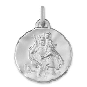 Mon Premier Bijou Medaille Saint- Christophe - Or blanc 18ct