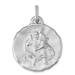 Mon Premier Bijou Médaille Saint- Christophe - Or blanc 18ct