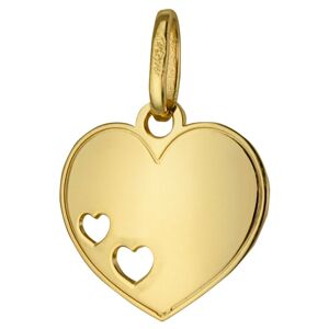 Mon Premier Bijou Pendentif Coeurs ajourés - Or jaune 18ct