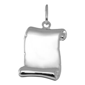 Mon Premier Bijou Pendentif plaque parchemin - Argent massif