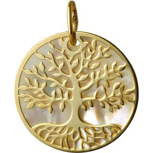 Mon Premier Bijou Medaille Arbre de vie - Or jaune 18ct & nacre