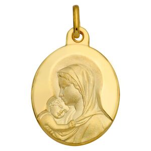 Mon Premier Bijou Médaille Vierge amour maternel - Or jaune 18ct