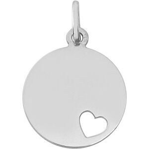 Mon Premier Bijou Médaille coeur ajouré - Or blanc 9ct