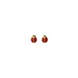 Mon Premier Bijou Boucles d’oreilles Coccinelles - Vis - Or jaune 9ct