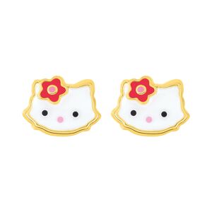 Mon Premier Bijou Boucles d’oreilles Chats - Vis - Or jaune 9ct