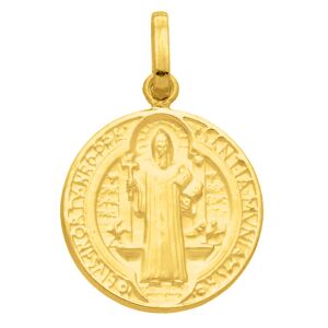 Mon Premier Bijou Medaille Saint Benoît - Or jaune 18ct