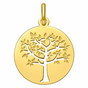 Mon Premier Bijou Médaille Arbre de vie printanier ajourée - Or jaune 9ct