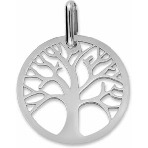 Mon Premier Bijou Médaille Arbre de vie ajourée - Or blanc 18ct