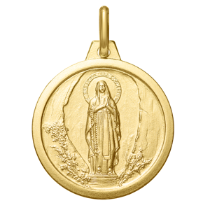 Maison de la Médaille Médaille Vierge de Lourdes - Or jaune 18ct