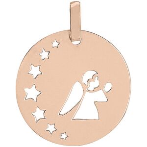 Mon Premier Bijou Medaille petit ange aux etoiles - Or rose 18ct