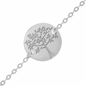 Mon Premier Bijou Gourmette bebe arbre de vie printanier - Or blanc 18ct