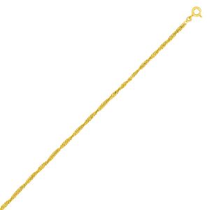 Mon Premier Bijou Chaine singapour - Or jaune 18ct