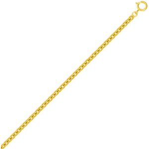 Mon Premier Bijou Chaine forçat rond - Or jaune 9ct