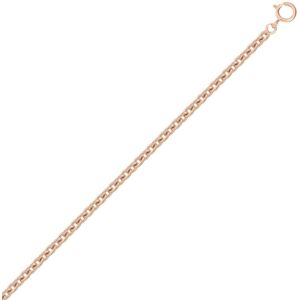 Mon Premier Bijou Chaine forçat rond - Or rose 18ct