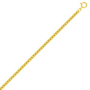 Mon Premier Bijou Chaine forçat rond - Or jaune 18ct