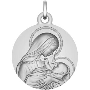 Maison de la Médaille Médaille Vierge à l’enfant - Amour Maternel - Argent massif