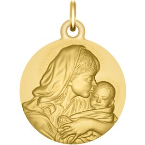 Maison de la Médaille Médaille Notre-Dame des petits enfants - Or jaune 9ct - Publicité