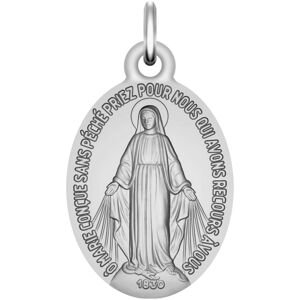 Maison de la Medaille Medaille Vierge Miraculeuse - Or blanc 9ct