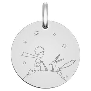 Maison de la Medaille Medaille Petit Prince au renard - Or blanc 9ct