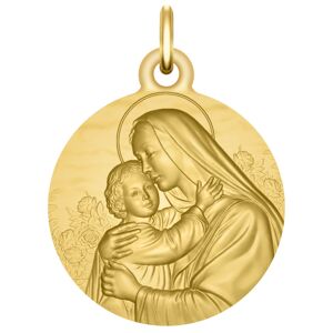 Maison de la Médaille Médaille Notre Dame de toute bonté - Or jaune 18ct