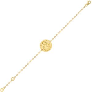 Maison de la Medaille Gourmette bebe Petit Prince protege ta planete - Or jaune 18ct