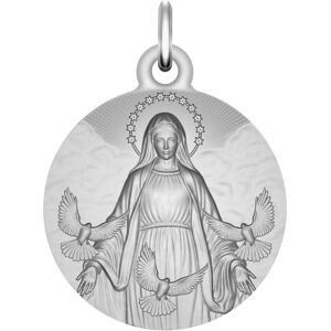 Maison de la Médaille Médaille Vierge aux colombes - Argent massif - Publicité