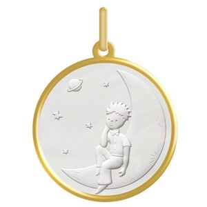 Maison de la Médaille Médaille Petit Prince sur la lune - Or jaune 18ct & nacre