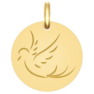 Mon Premier Bijou Médaille Colombe de paix - Or jaune 18ct