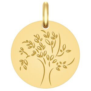 Mon Premier Bijou Medaille Arbre de vie captivant - Or jaune 18ct