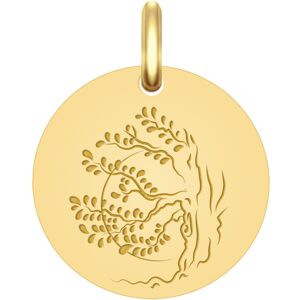 Mon Premier Bijou Medaille Arbre coucher de soleil - Or jaune 18ct