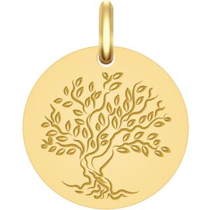 Mon Premier Bijou Medaille Arbre de vie fleurissant - Or jaune 18ct