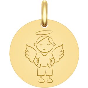 Mon Premier Bijou Médaille Ange garçon - Or jaune 18ct