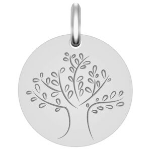 Mon Premier Bijou Médaille Arbre de vie magnifique - Or blanc 9ct