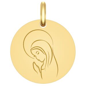 Mon Premier Bijou Medaille Vierge serenite - Or jaune 9ct