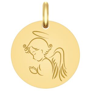 Mon Premier Bijou Médaille Ange priant - Or jaune 18ct