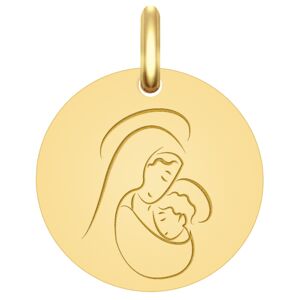 Mon Premier Bijou Médaille Vierge à l’enfant sacré - Or jaune 9ct