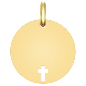 Mon Premier Bijou Médaille Croix ajourée - Or jaune 9ct