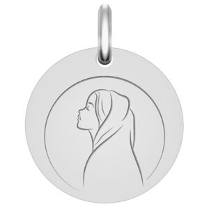 Mon Premier Bijou Médaille Vierge d’Espérance - Or blanc 18ct